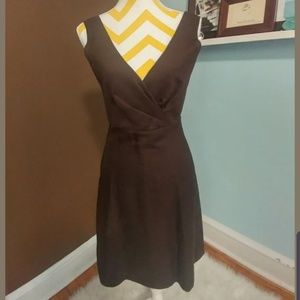 J Crew Chocolate Brown Sleeveless Dress Size 4